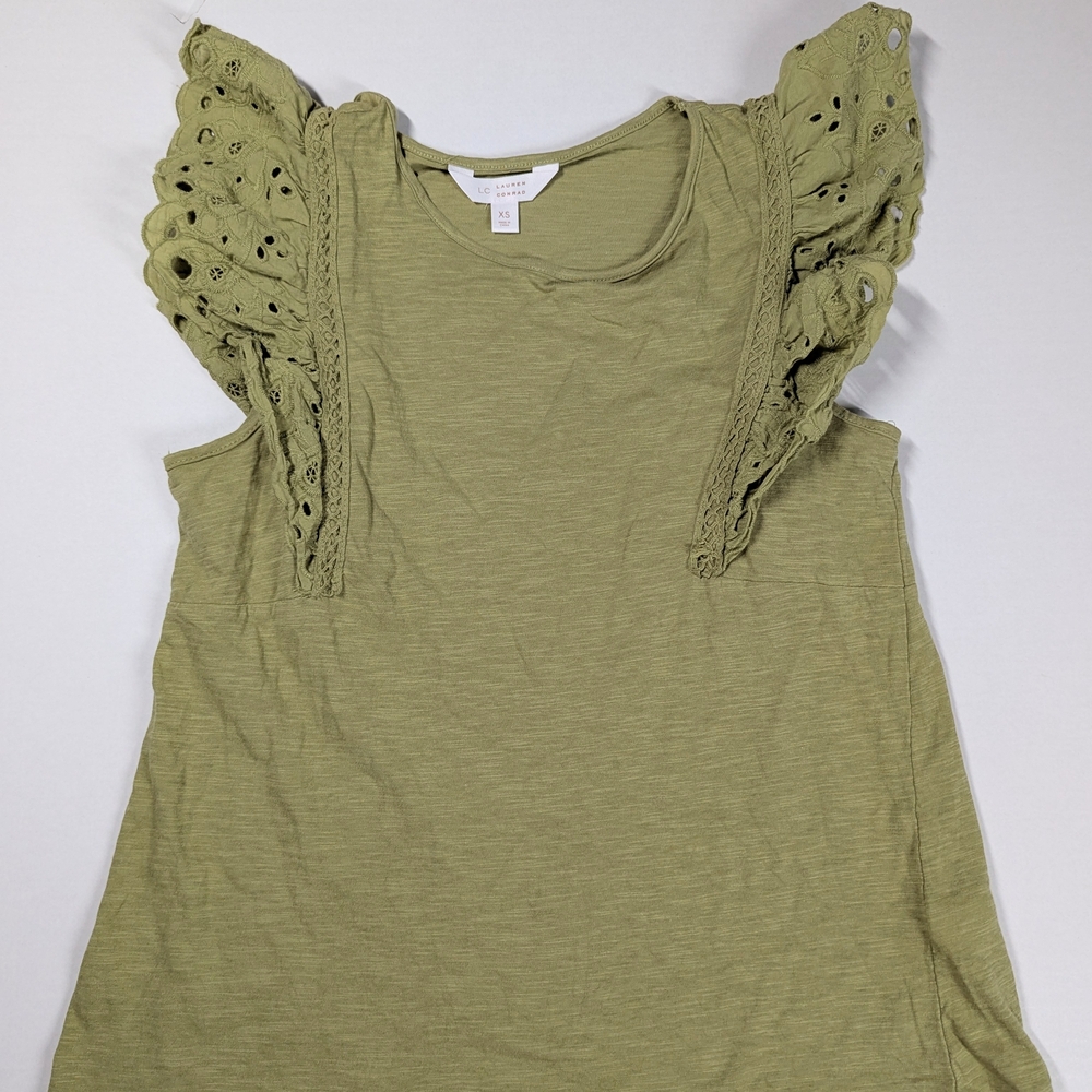 Olive Green Women's Top XS